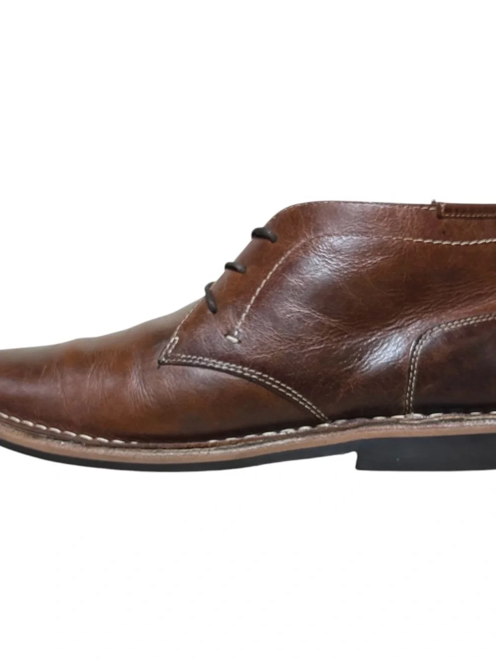Steve Madden Ivan Chukka Boots Brown Leather Size 12 Casual Dress Shoes